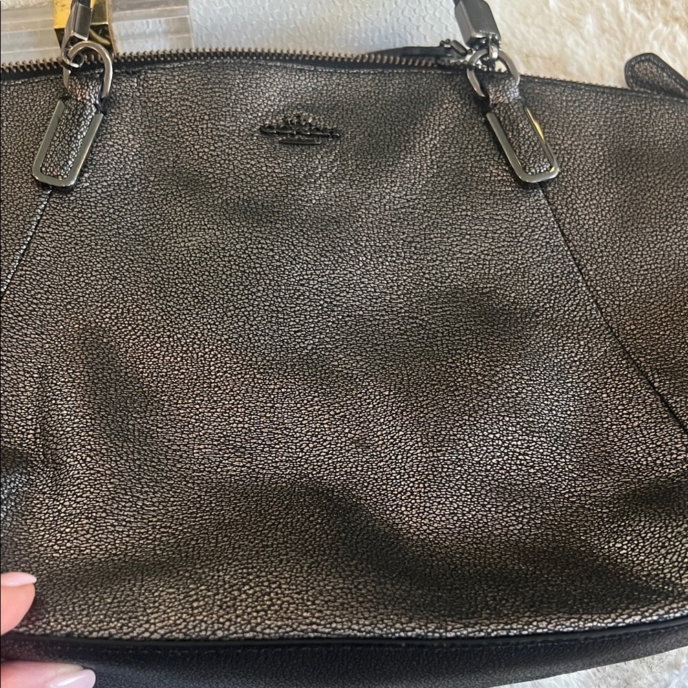 Coach Kelsey Metallic Tote/Crossbody Bag - Picture 12 of 12